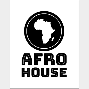 AFRO HOUSE (black) Posters and Art